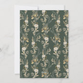 Green Floral 1 Arche photo Joyeux Noël Carte (Dos)