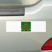 Green Floral Bumpersticker (Op auto)