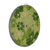 Green Floral  Dartbord (Voorkant Links)