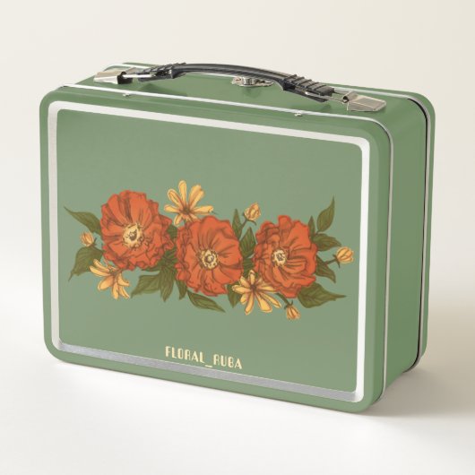 Green floral Lunchbox (Dos)