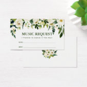 Green Floral Mariage Music Chanson Demande Carte G (Bureau)