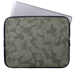 Green Floral naadloze patroonondergrondse abstract Laptop Sleeve