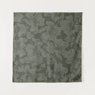 Green Floral naadloze patroonondergrondse abstract Wandkleed