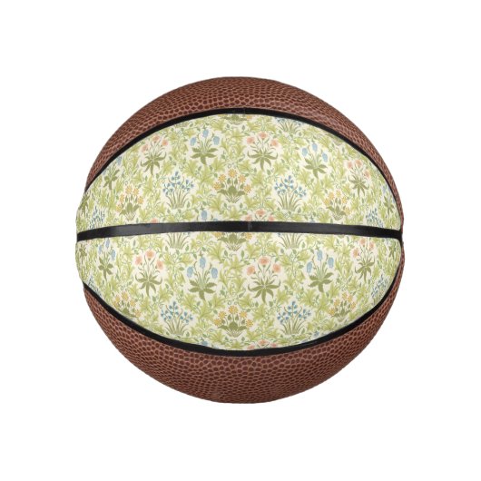 Green floral pattern girly women basketbal (Voorkant)