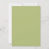 Green Floral Scalloped Frame Birthday Invitation (Dos)