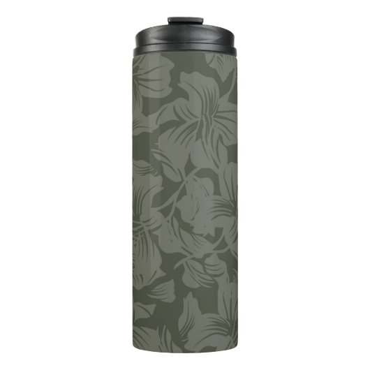 Green Floral seamless pattern backgroundabstract, Thermosbeker (Voorkant)