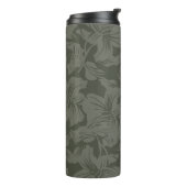 Green Floral seamless pattern backgroundabstract, Thermosbeker (Gedraaid links)