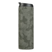 Green Floral seamless pattern backgroundabstract, Thermosbeker (Geroteerd rechts)