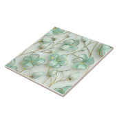 Green Floral Tegeltje (Zijkant)