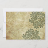 Green Floral Vintage Wedding Invitations (Dos)