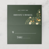 Green Floral Wedding (Buitenkant ongevouwen)