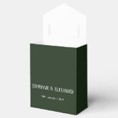 Green Floral Wedding Bedankdoosjes (Geopend)