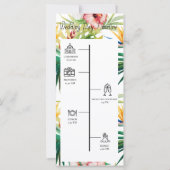 Green Floral Welcome Wedding Programme (Dos)