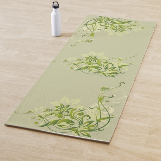 Green Floral Yogamat (In situ)