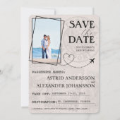 Green Florida Passport Bewaar de datum Save The Date (Achterkant)