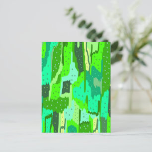 Green Foliage Abstract Briefkaart
