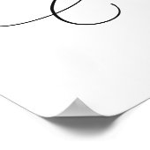 Green Foliage Cross Baby Christening Poster (Coin)