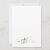 Green Foliage Cross First Communion Invitation (Dos)