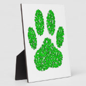 Green Foliage Dog Paw Print Fotoplaat (Zijkant)