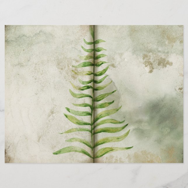 Green Foliage Gardeners Journal Page (Voorkant)