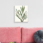 Green Foliage I | Een van de vier Canvas Afdruk (Insitu (Woonkamer))