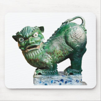 Green Foo Dog Muismat
