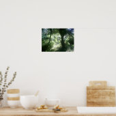 Green Forest Glade Poster (Keuken)