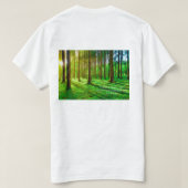 Green Forest Image - Lush Nature T-shirt (Design achterkant)