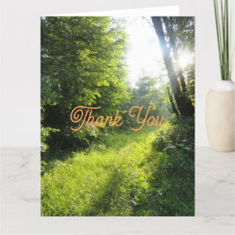 Green Forest Meadow Bedankkaart