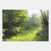 Green Forest Meadow Inpakpapier Vel (Voorkant)