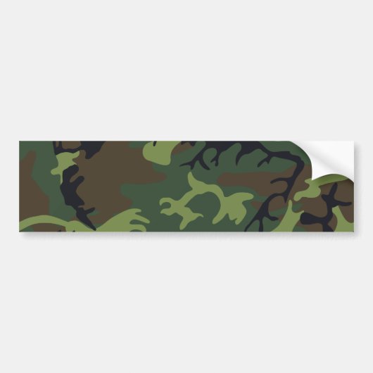 Green Forest Militaire Camo Bumpersticker (Voorkant)