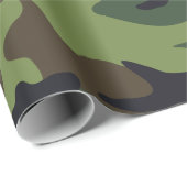 Green Forest Militaire Camo Cadeaupapier (Rol Hoek)