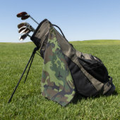 Green Forest Militaire Camo Golfhanddoek (Groen)