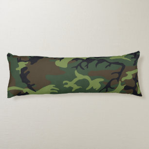 Green Forest Militaire Camo Lichaamskussen