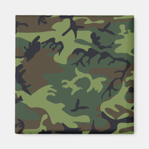 Green Forest Militaire Camo Magneet