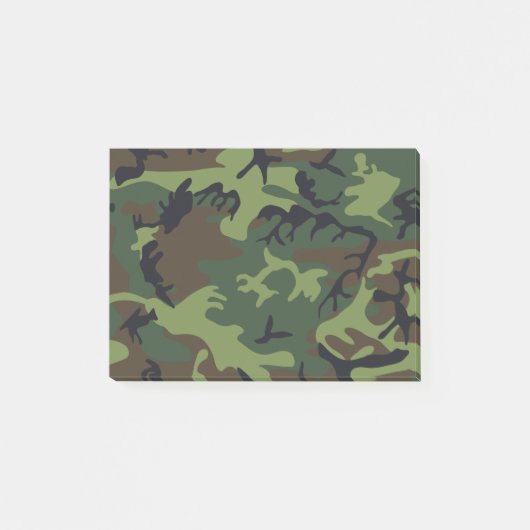 Green Forest Militaire Camo Post-it® Notes (Voorkant)