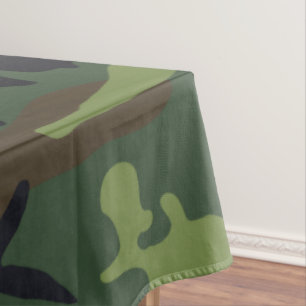 Green Forest Militaire Camo Tafelkleed