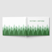 Green Forest Range Woodland bruiloft Gastenboek (Volledig)