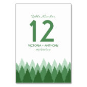 Green Forest Range Woodland bruiloft Kaart (Achterkant)