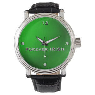 Green Forever IRISH Monogram Watch Horloge