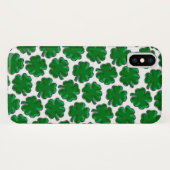 Green Four Leaf Clover Patroon Case-Mate iPhone Case (Achterkant (horizontaal))