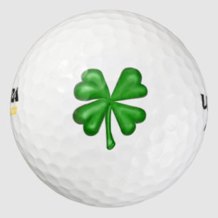 Green Four Leaf Clover Shamrock Golfballen