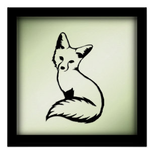 Green Fox Perfect Poster