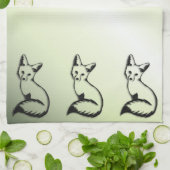 Green Fox Theedoek (Gevouwen)