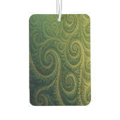 Green Fractal Air Freshener Luchtverfrisser (Achterkant)