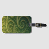 Green Fractal Bagagelabel (Voorkant (horizontaal))