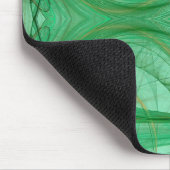 Green Fractal Mousepad Muismat (Hoek)