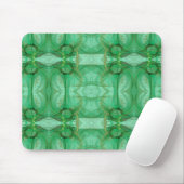 Green Fractal Mousepad Muismat (Met muis)