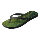 Green Fractal Teenslippers (Schuin)