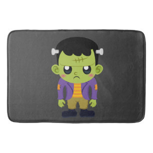 Green Frankenstein Monster Halloween Badmat
